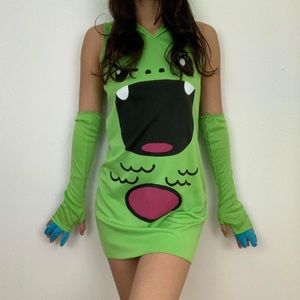 So so happy green monster halloween costume ONLY COMES W THE DRESS